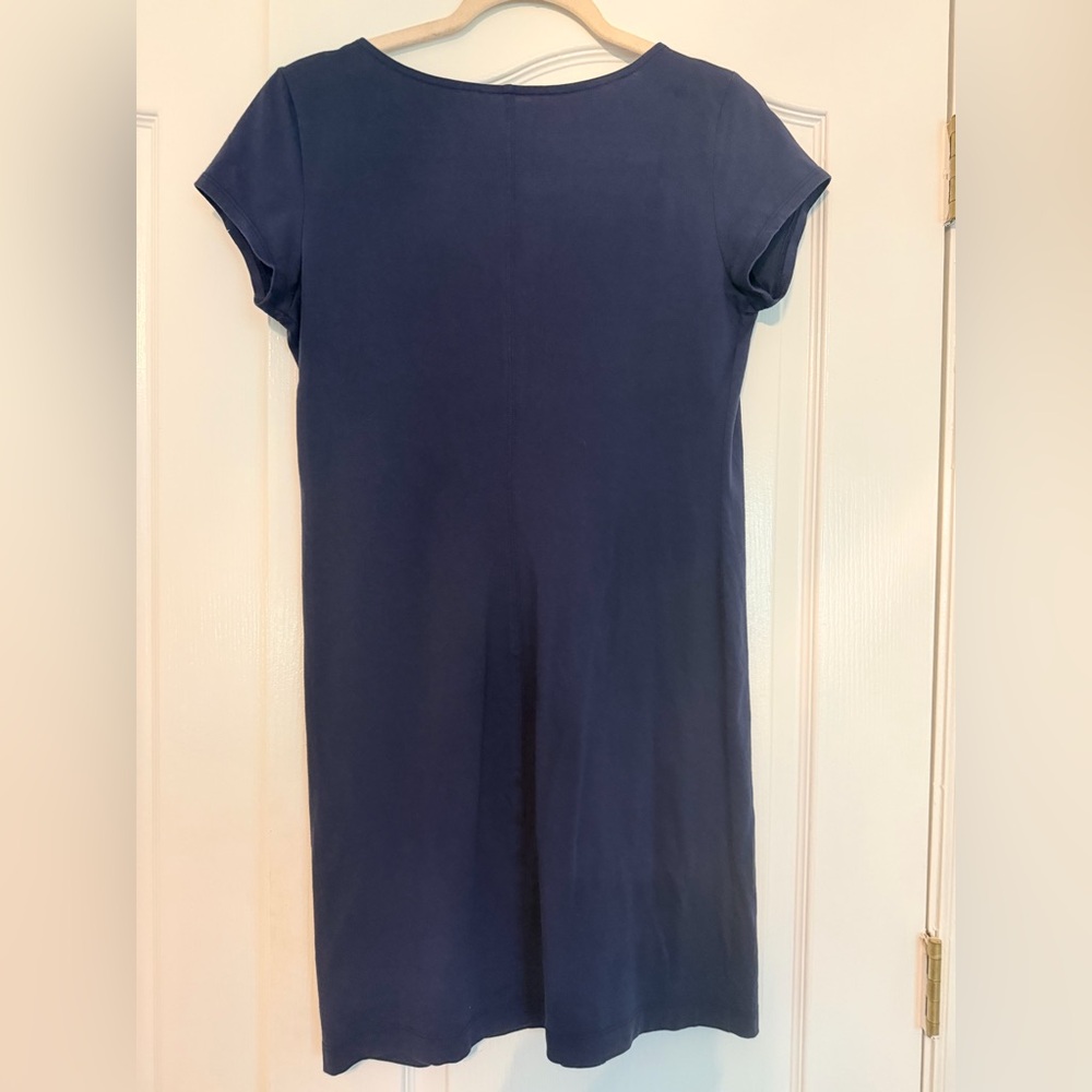 Lilly Pulitzer Brewster T Shirt Dress, True Navy, Size medium - Picture 4 of 5